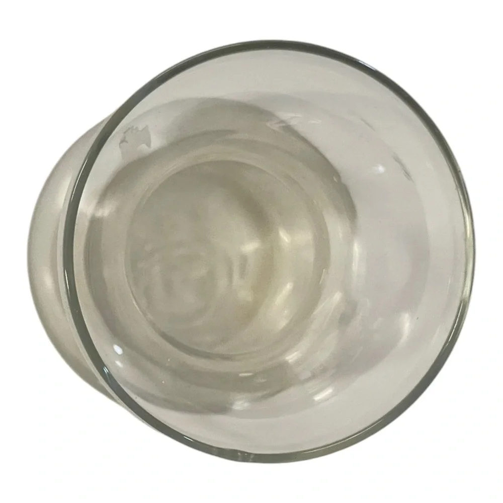 Clear Glass Vase Hourglass Shape Bud Flower Display Modern Decor 5.75